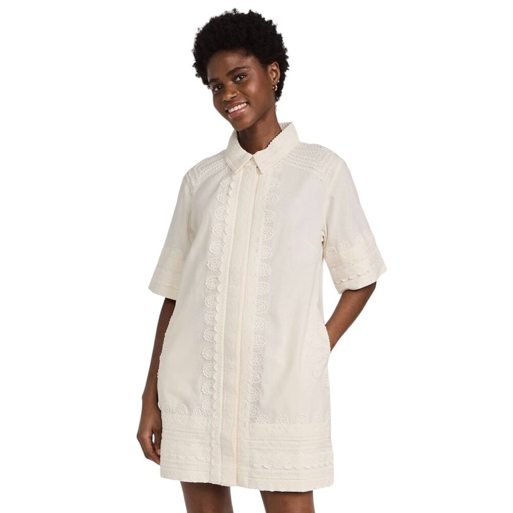 Sea Ryleigh Ric Rac Button Up Dress